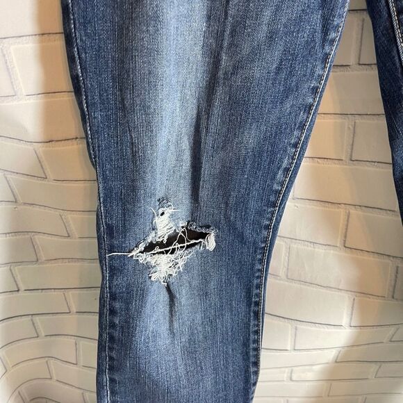 Kut From The Kloth Busted Knee Jeans Sz 6 - Picture 10 of 12